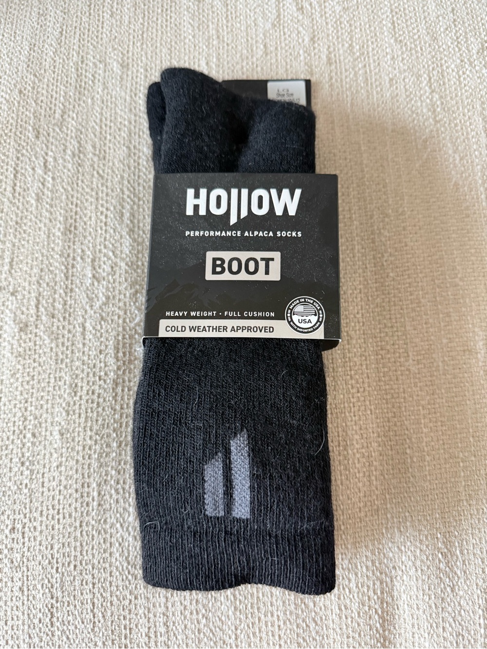 Holloway Black Boot Alpaca Performance Socks